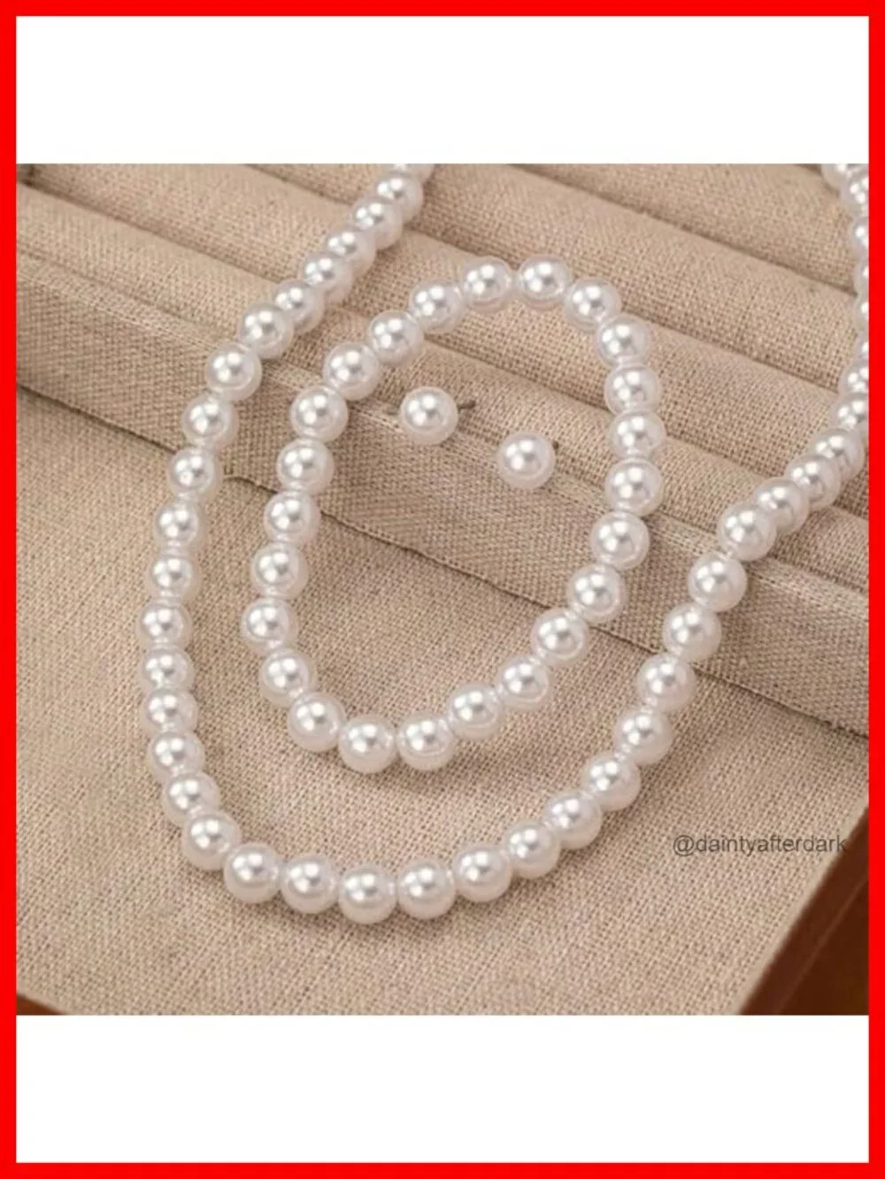 Pearl Necklace Set, Shell Pearl Necklace Earring Bracelet Set for Women